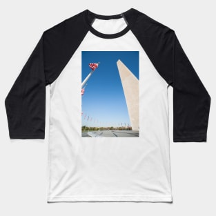 Washington Monument tall obelisk in National Mall Washington DC Baseball T-Shirt